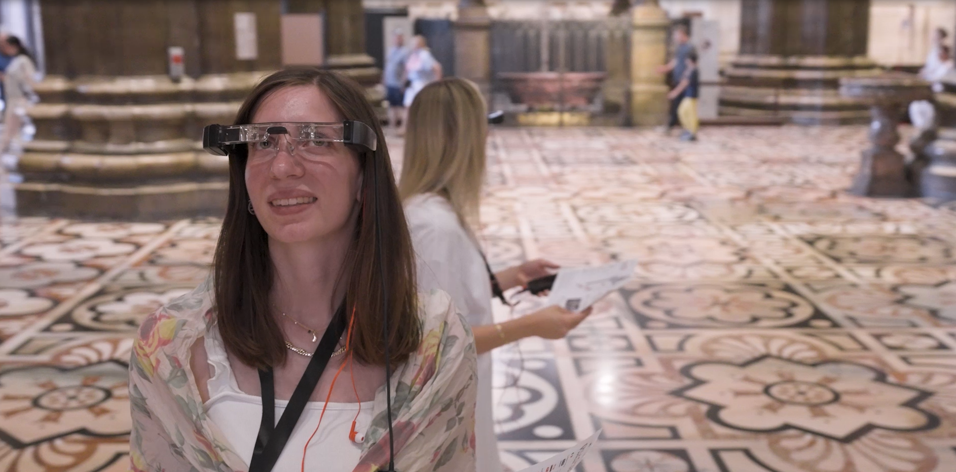 Avec la réalité augmentée Moverio d’Epson, la cathédrale de Milan, le Duomo