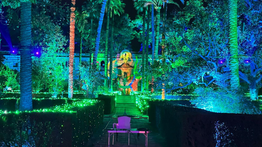 Luz y color en la experiencia de videomapping “Sueños” en el Real Alcázar de Sevilla