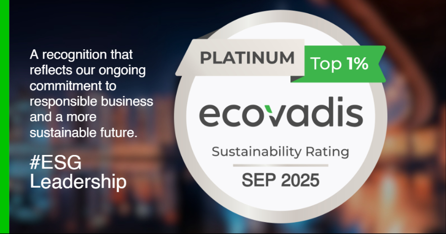 Per il secondo anno consecutivo Epson ottiene la certificazione EcoVadis Platinum per la sostenibilità